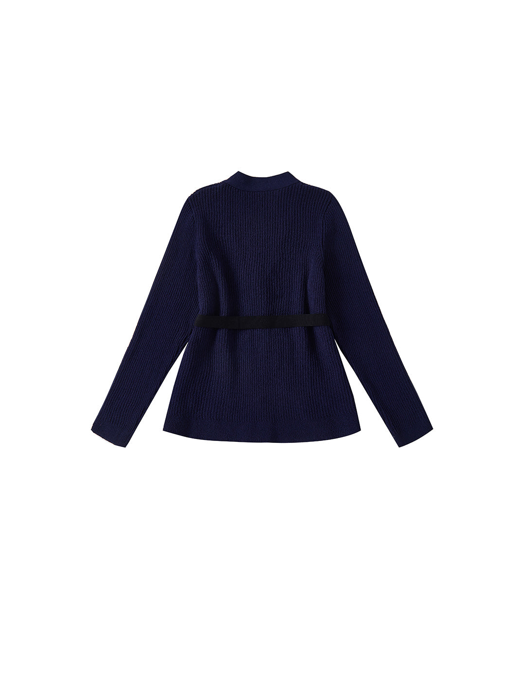 Belted Knit Sweater