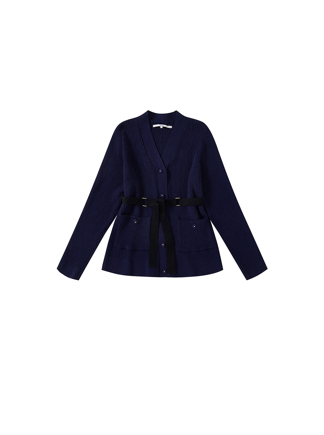 Belted Knit Sweater