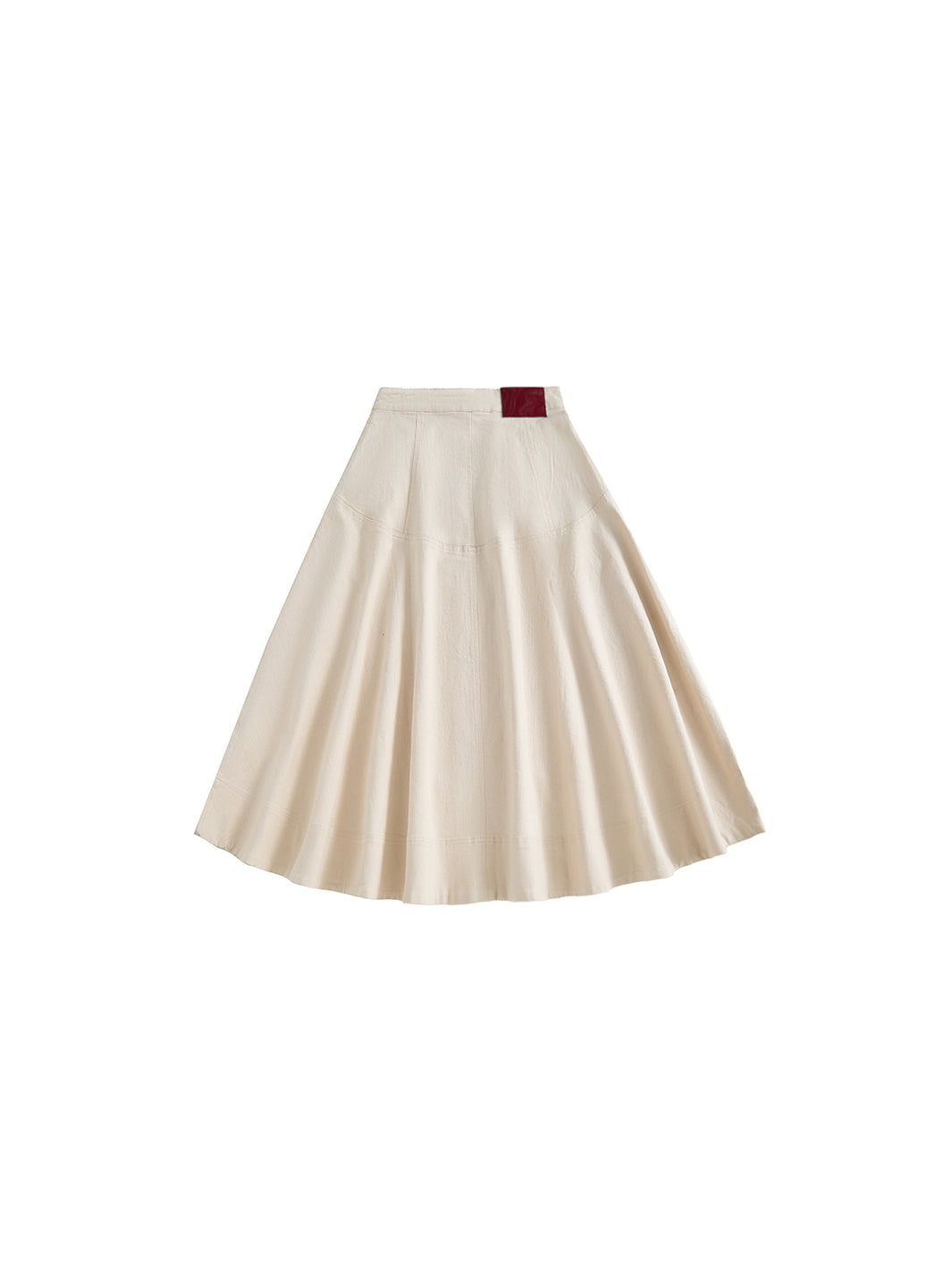 The White Denim Skirt