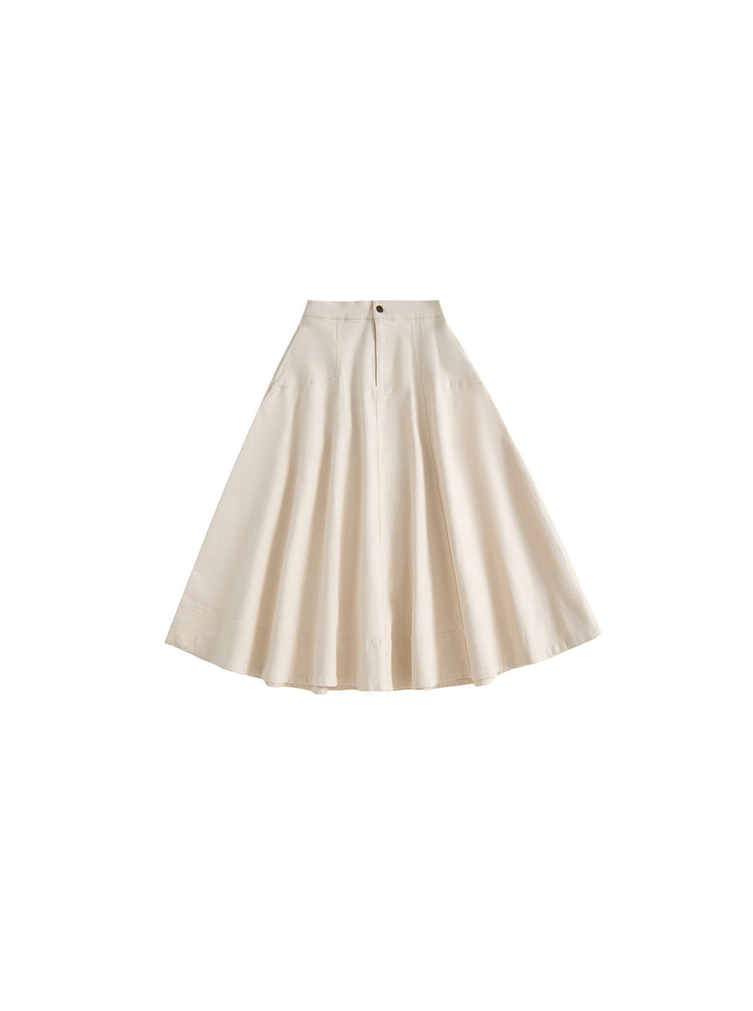 The White Denim Skirt