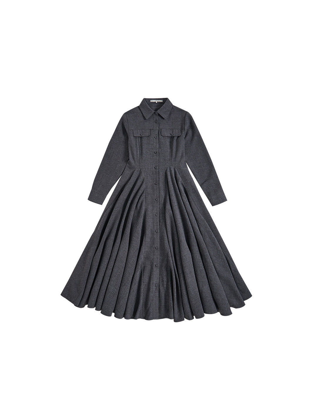 WOOL SHIRT DRESS