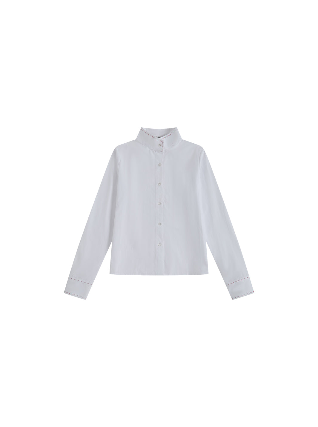 WHITE STITCHED SHIRT