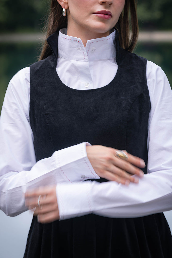 WHITE STITCHED SHIRT