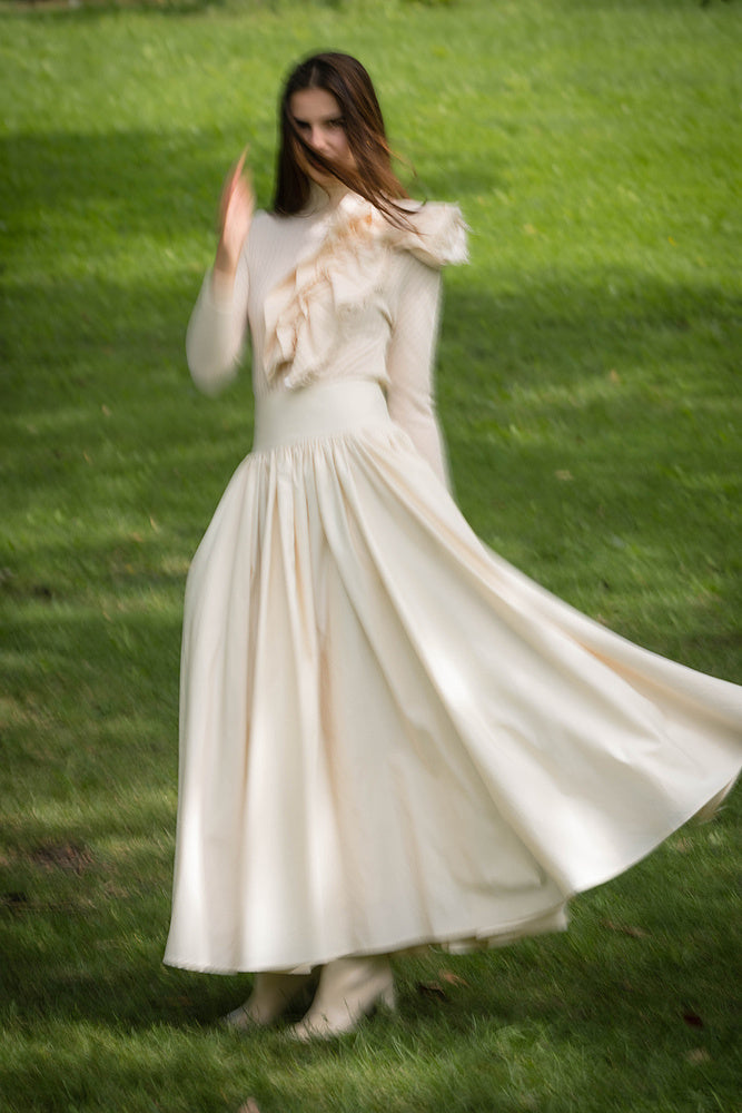 Cream Skirt