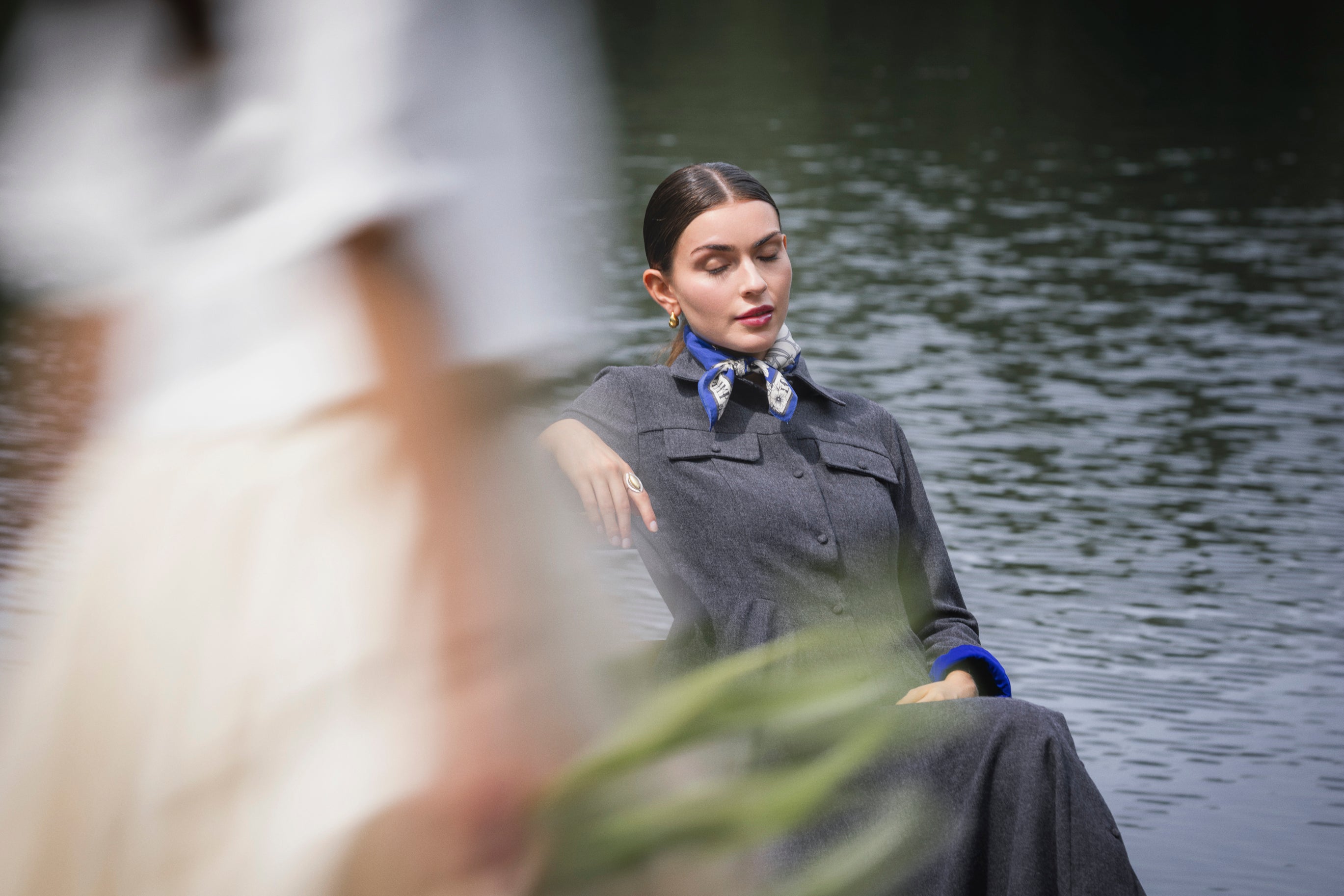 WOOL SHIRT DRESS