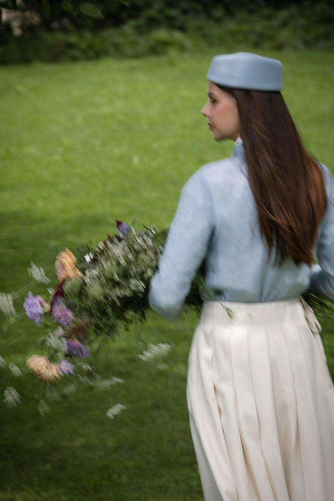 BOX PLEATED SKIRT