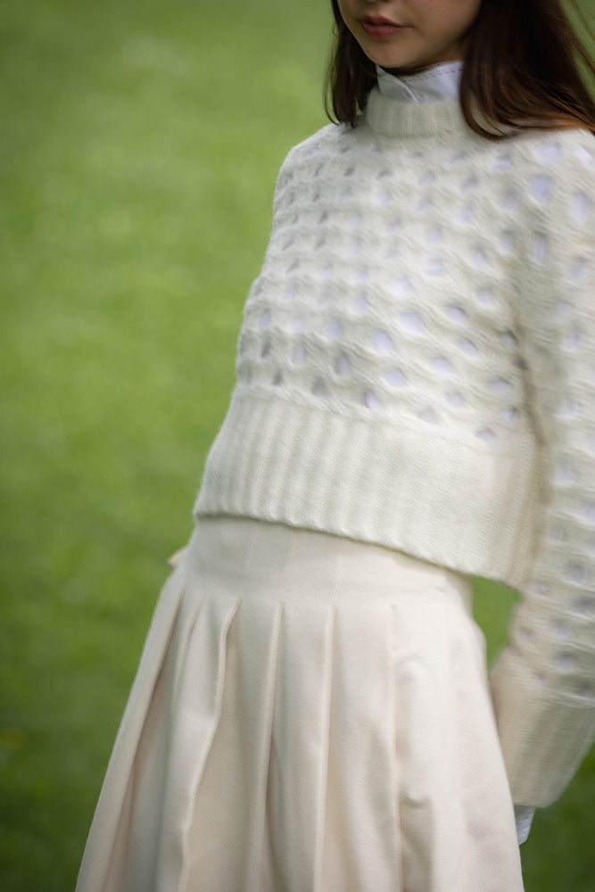 BOX PLEATED SKIRT