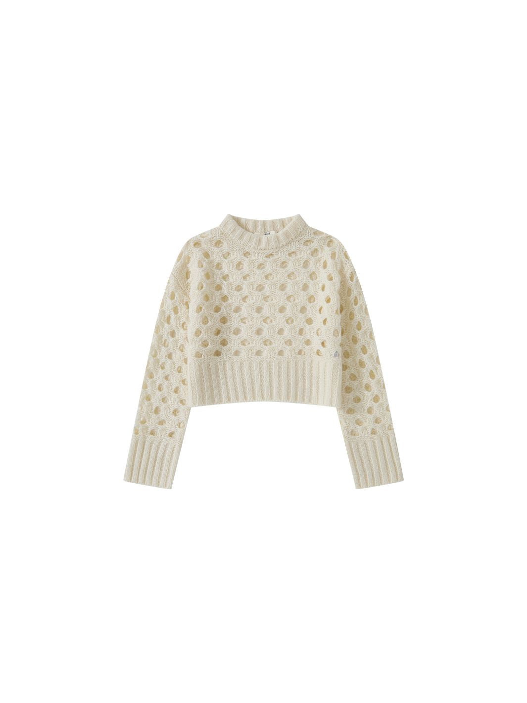 OPEN KNIT MOHAIR SWEATER