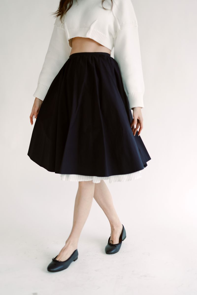 Layered Cotton Skirt