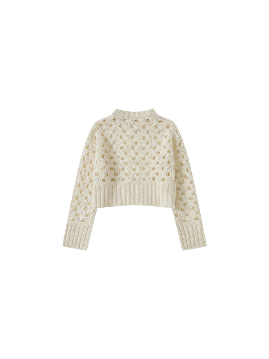 OPEN KNIT MOHAIR SWEATER
