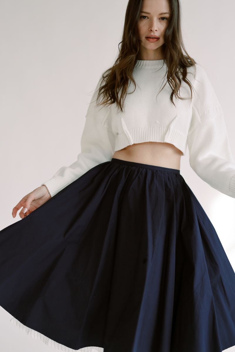 Layered Cotton Skirt