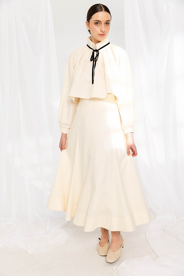 Paneled Midi Skirt