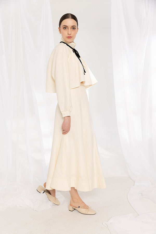 Paneled Midi Skirt
